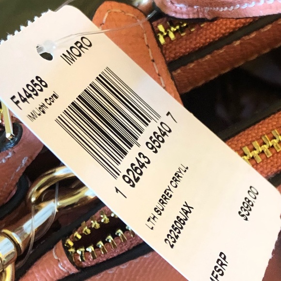 NWT Coach md Surrey Leather Satchel&wallet - Picture 4 of 8